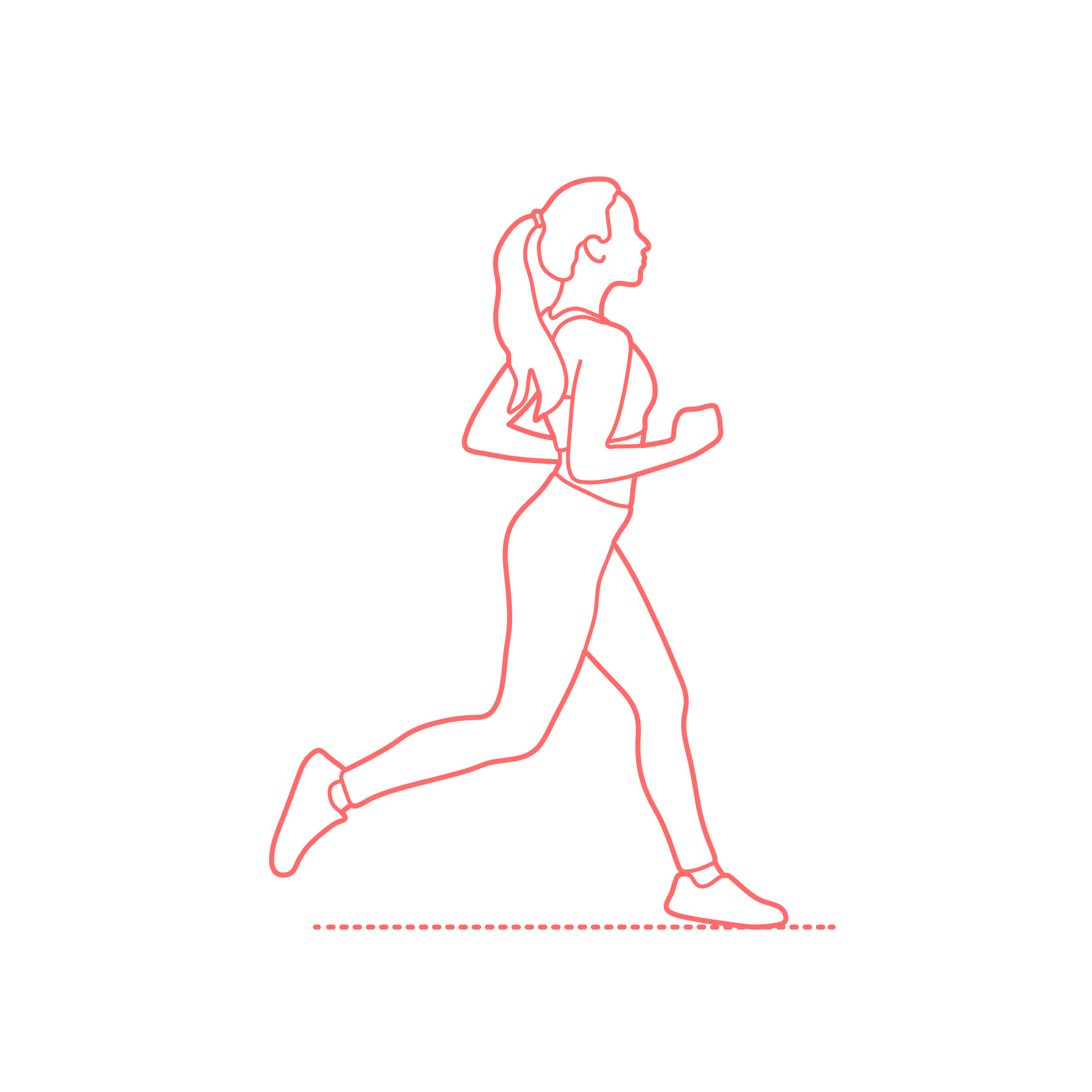 Humans Exercise Running Side Female Laser Cut Svg File Free Vectors
